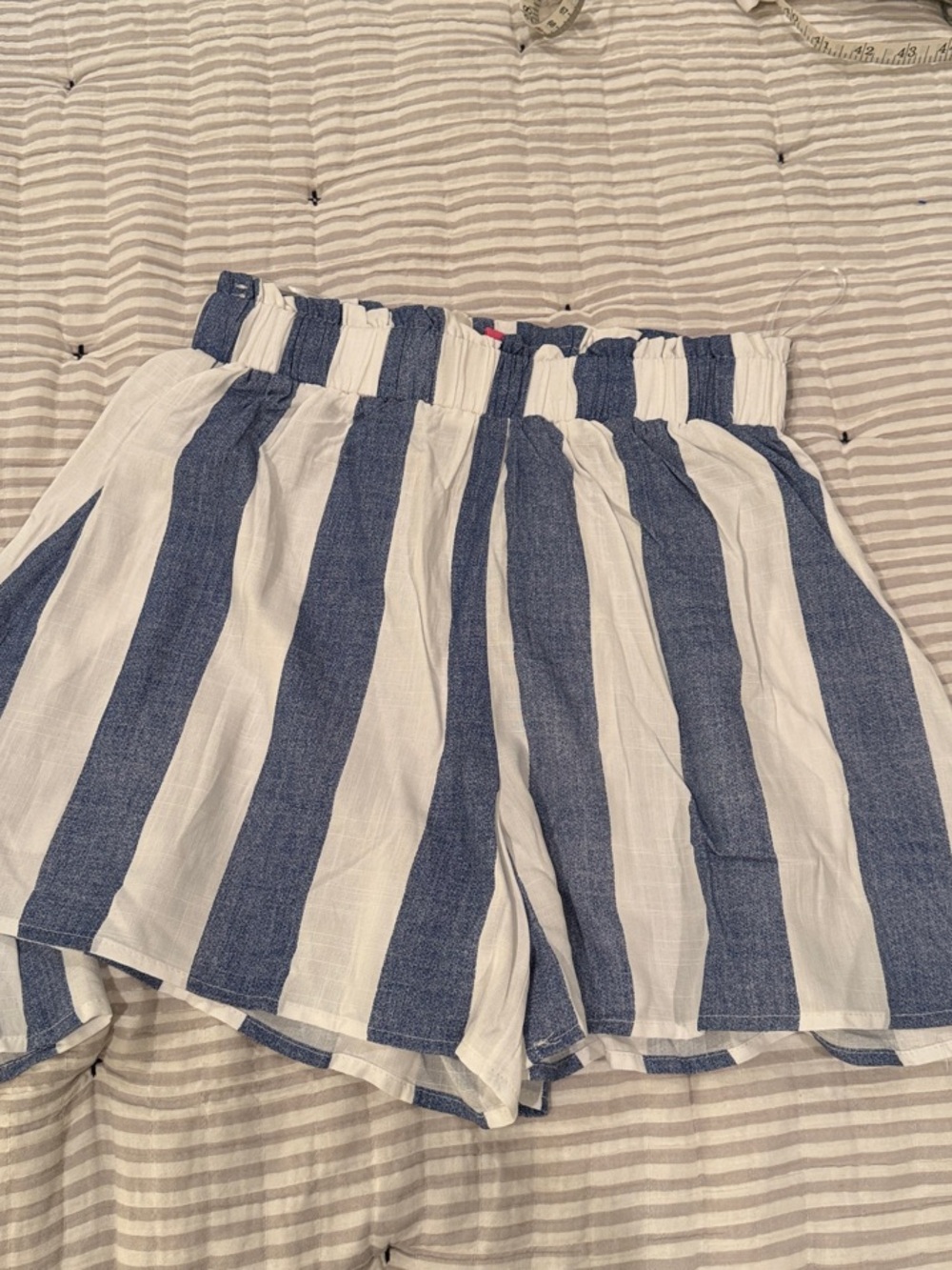 Dress Day Blue & White Striped Two-Piece Tie-Front Set NWOT - Picture 4 of 4